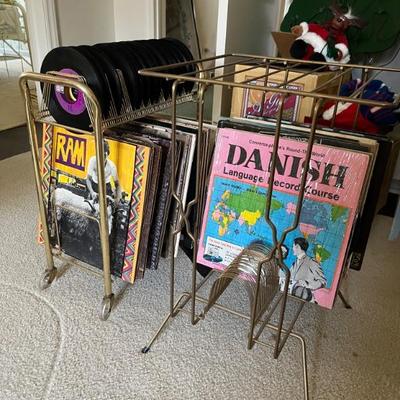 Loads of LPs and 45s, rock and jazz