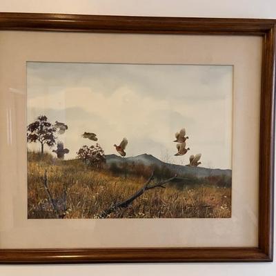 signed watercolor by David Hagerbaum