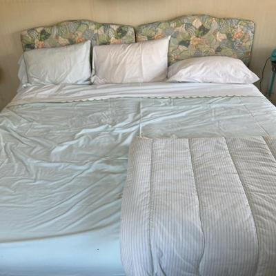Beds with upholstered headboardsâ€”we have a lovely queen sized bed plus 4 pairs of twin beds with matching headboards