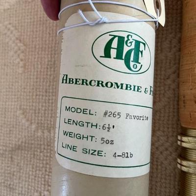Abercrombie & Fitch fly rod, #265 Favorite, 6.5 feet, never used