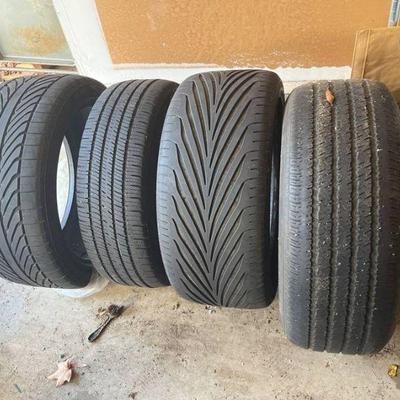 Misc tires , assorted styles and sizes
