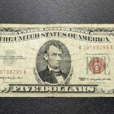 A $5 "United States Note", 1963