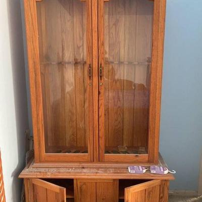 Gun cabinet (81x51x17.5â€)