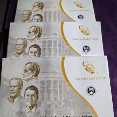 Three 2016 US Presidential Dollar Proof Set