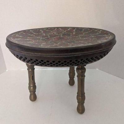 Hammered Brass Three-legged Room Brazier