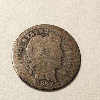 US 1899 (O?) Barber Dime