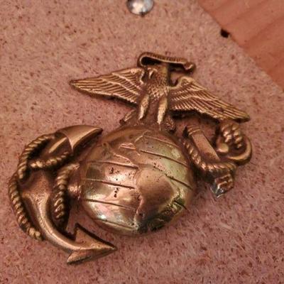 Marine Corp WW II Brass Emblem