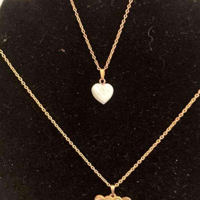 HTH150 Gold Heart Necklaces 