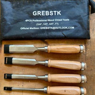 HTH126 Grebstk 4 Pc Professional Wood Chisels 
