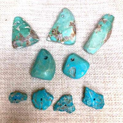 HTH045 Genuine Turquoise Beads (drilled)