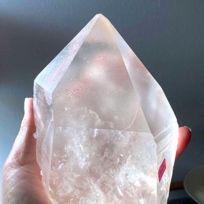 HTH111 Large Frosted Clear Quartz Natural Point!