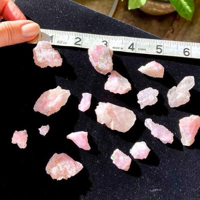 HTH031 Pink Quartz Druzy Lot