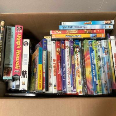 IFT026 - Mystery Box Of Dvdâ€™s, Vhs, Cd & 8mm Movies