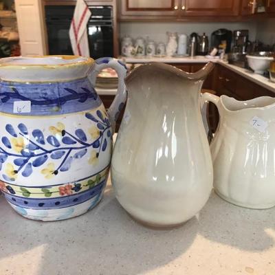 white pitcher on right SOLD