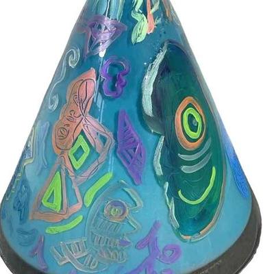 Signed Art Glass Lamp Shade Chihuly Studio Jose Hinijosa