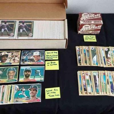 Baseball Cards * Topps 1989 Box Set * 1987 Topps 500's * 1988 Cartoon Cards * 1990 Traded Series *
