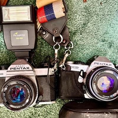 Vintage Pentax cameras