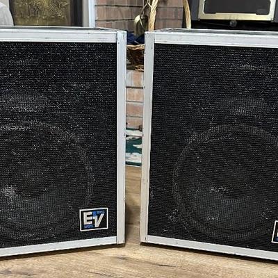 Front of electro voice speakers 