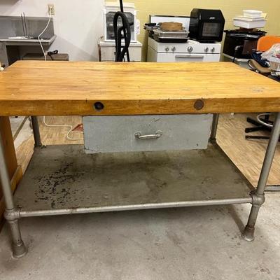 DQ Butcher Block Table 340.00