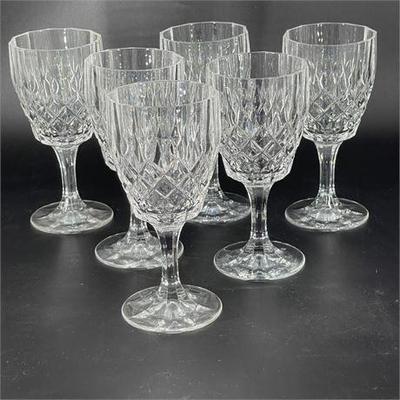 Lot 156  
Hungarian Crystal Wine Glasses, Marked
