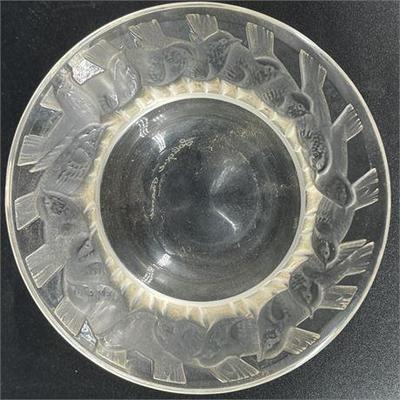 Lot 165  
Lalique Circle of Birds Plate, Signed