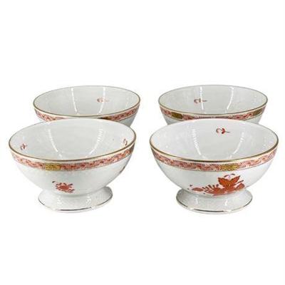 Lot 131  
Herend Hungary, Chinese Bouquet (Rust) Bowls