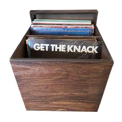 Lot 181  
Wooden Record Storage Box with Assorted Records Buyout