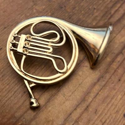 French Horn Pin by Carolee
