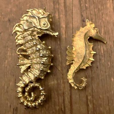 (2) Seahorse Pins
