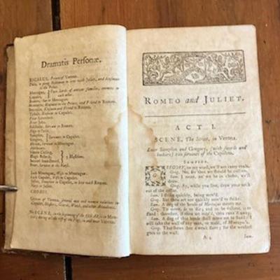 Early Shakespeare Play Book
