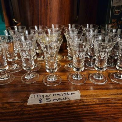 Vintage Jagermeister Shot Glasses