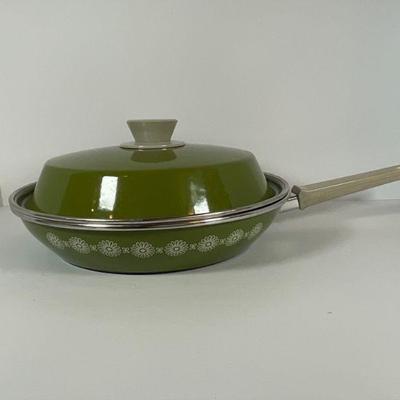 Mid Century Iron/Enamel Cook Pan