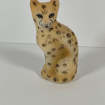 Fenton - Signed Hand painted Leopard