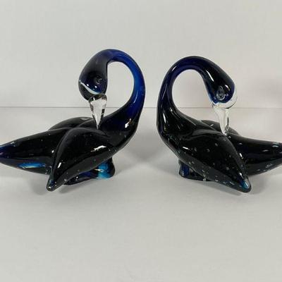 kreiss glass Swans