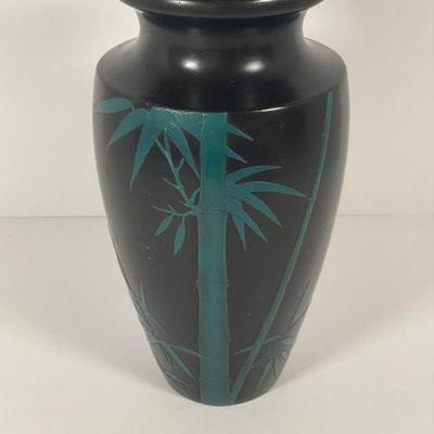 Japanese Ryuku Wood/Lacquer Vase