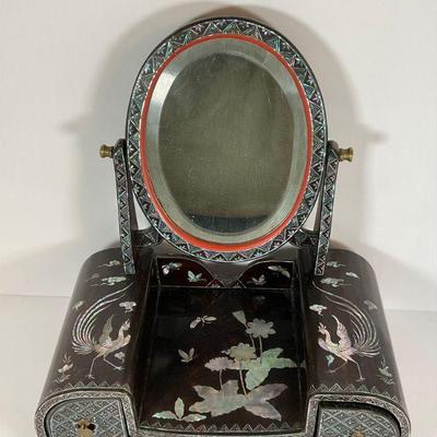 Japanese Lacquer & Abalone Doll Vanity