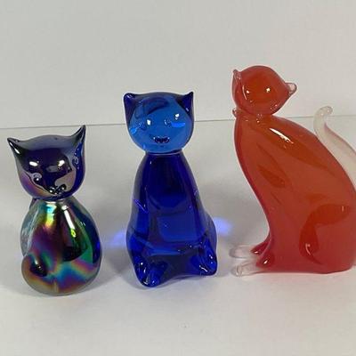 Art Glass Cats