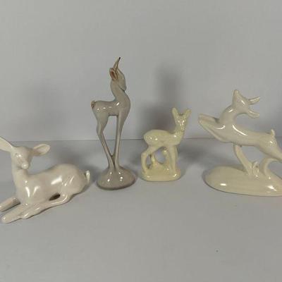 Porcelain Deer Figures