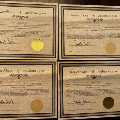 art certificates
