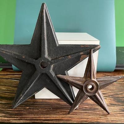 19th century cast iron star building ornaments
