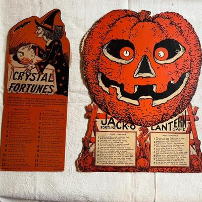 Antique and vintage Halloween postcards, decorations other paper ephemera, Beistle, Dennison and more