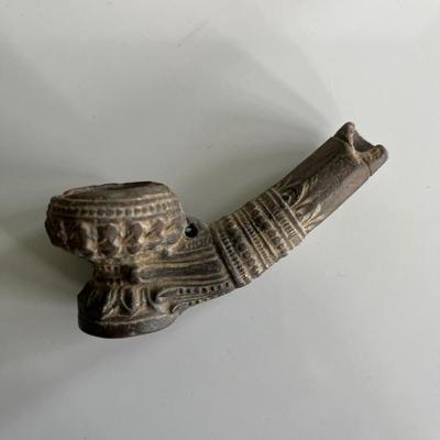 12th century Khmer clay pipe