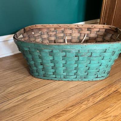 antique split oak basket