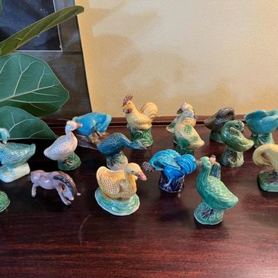 lots of cute little Chinese figurines and knickknacks