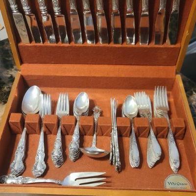 Mixed set of sterling. Service for 8 of 