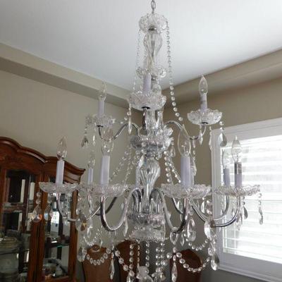 The chandeliers in the home will be available for sale, you must take down please.