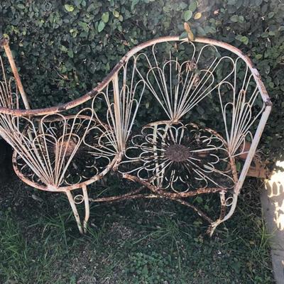 Antique Wire Settee