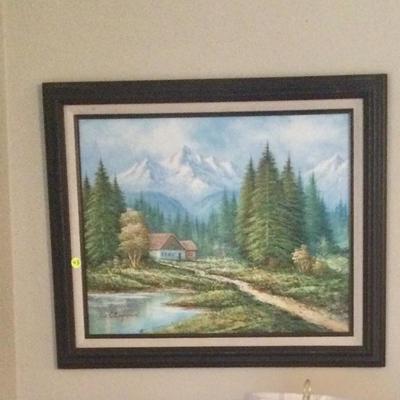 Landscape oil painting