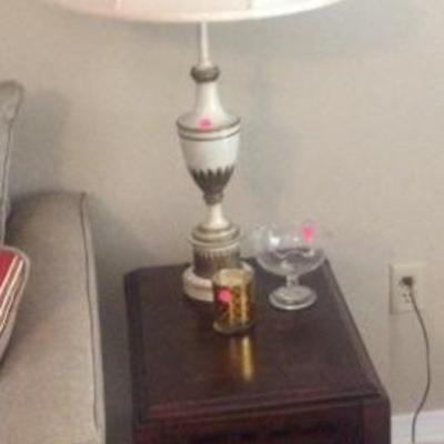 Lamp and side table