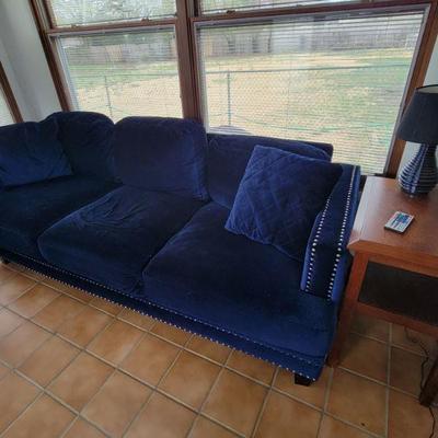 Gorgeous cobalt blue sofa 275.00